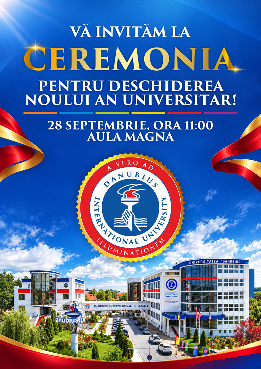 Ceremonia de deschidere a noului an universitar la Universitatea Internațională Danubius