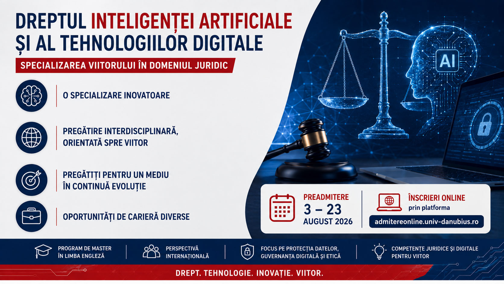 Dreptul inteligenței artificiale și al tehnologiilor digitale – Specializarea viitorului în domeniul juridic