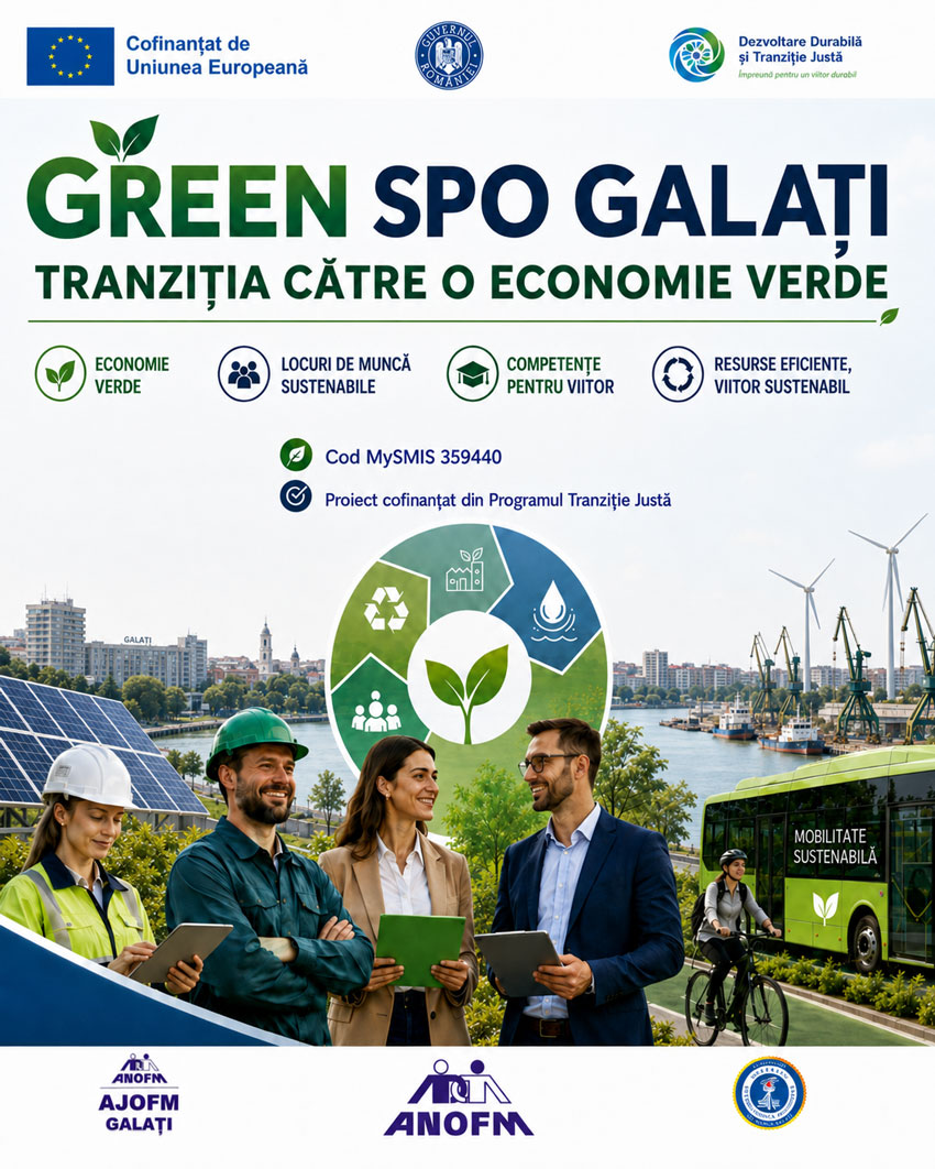 Universitatea Internațională Danubius, partener în proiectul „GREEN SPO GALAȚI – Tranziția către o economie verde”