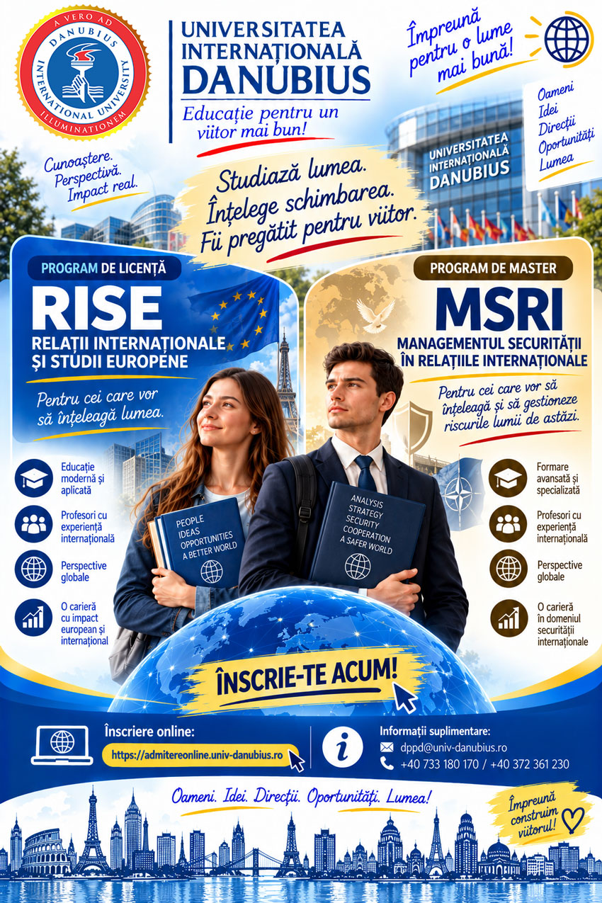 PROGRAME DE STUDII CU PERSPECTIVĂ INTERNAȚIONALĂ ȘI PROFESIONALĂ
