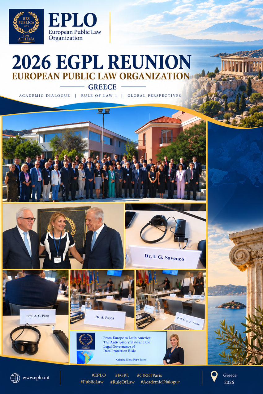 UNIVERSITATEA INTERNAȚIONALĂ DANUBIUS LA REUNIUNEA EGPL 2026 – ORGANIZAȚIA EUROPEANĂ DE DREPT PUBLIC, GRECIA