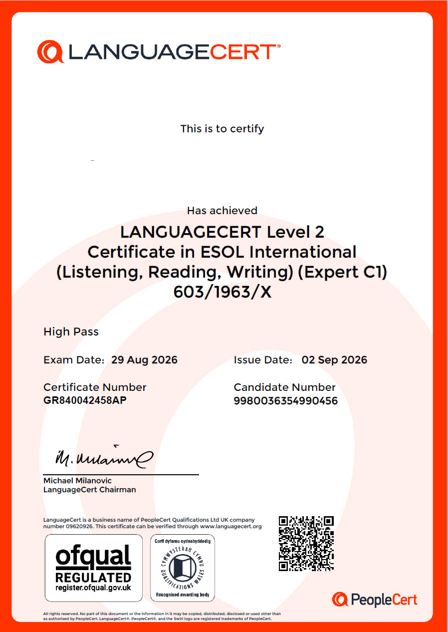Învățare transformațională și succes: Experiența LanguageCert B2