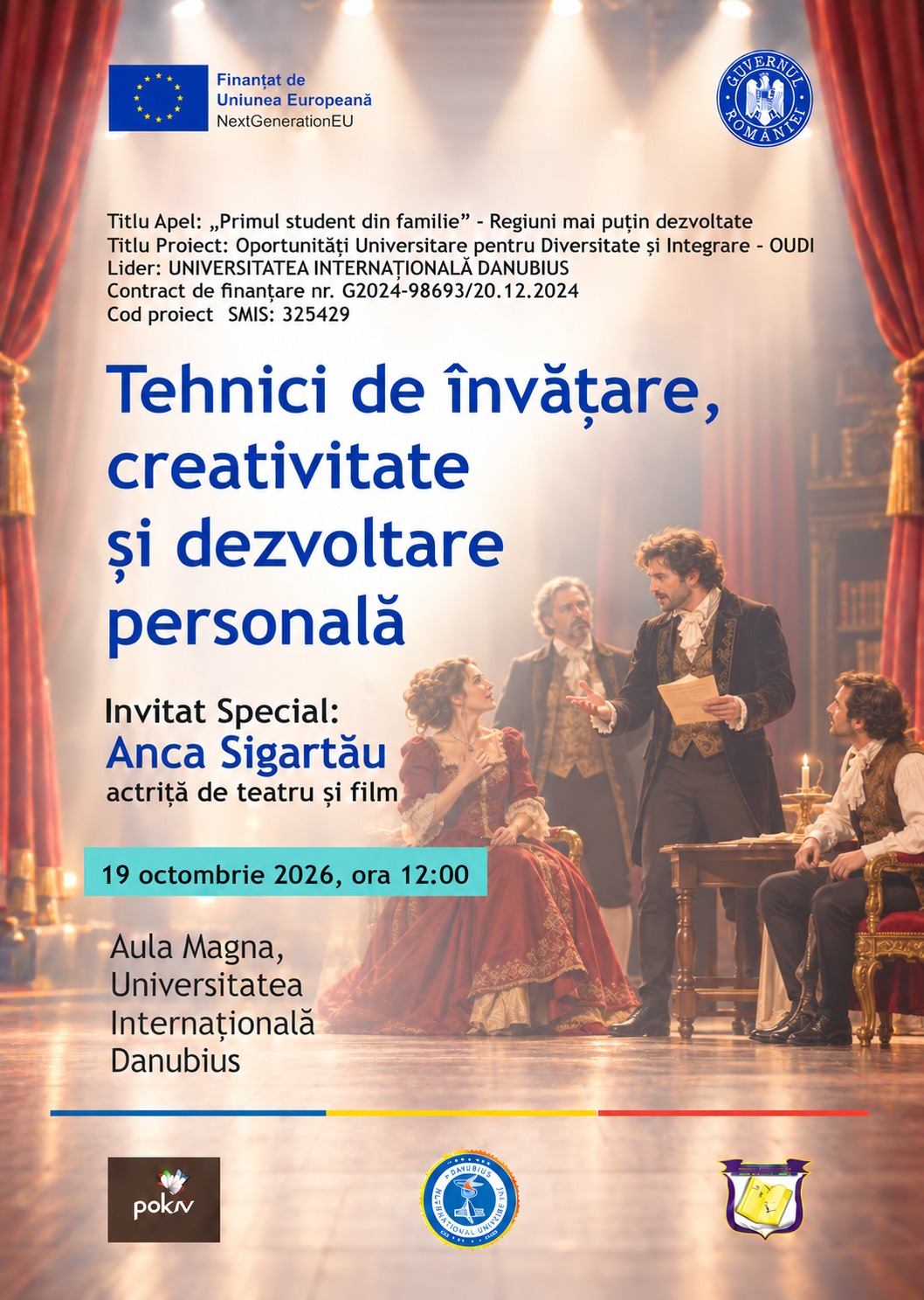 „Tehnici de învățare, creativitate și dezvoltare personală” în cadrul proiectului „Oportunități Universitare pentru Diversitate și Integrare – OUDI”