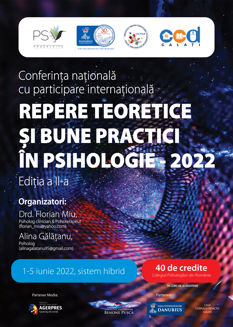 Conferința națională cu participare internațională „Repere teoretice și bune practici în psihologie”  Ediția aII-a