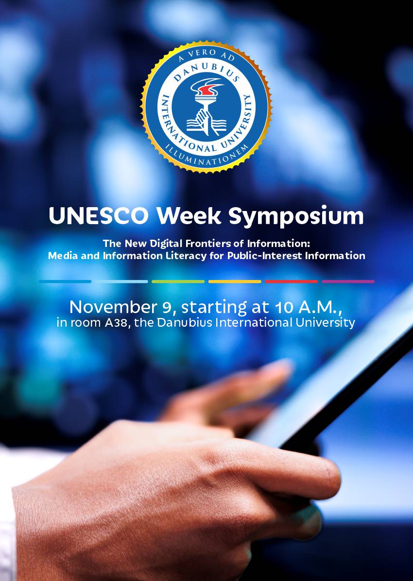 UNESCO Week Symposium: The New Digital Frontiers of Information: Media and Information Literacy for Public-Interest Information