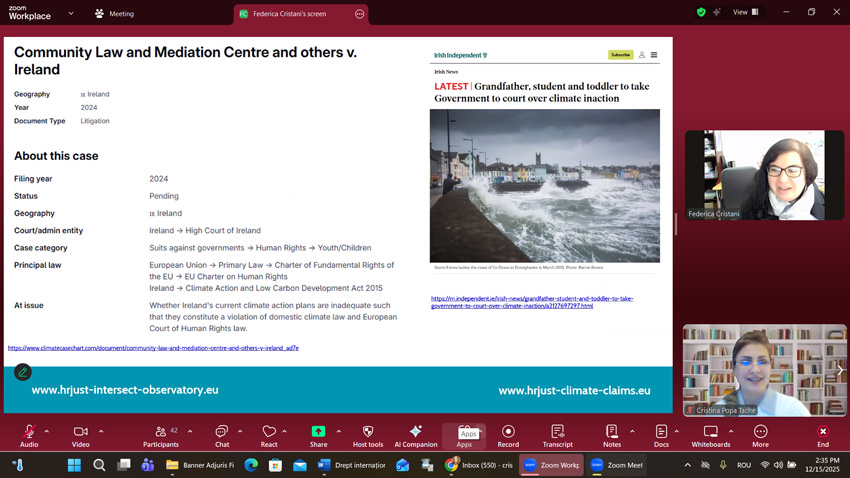 Întâlnire academică dedicată dreptului internațional contemporan