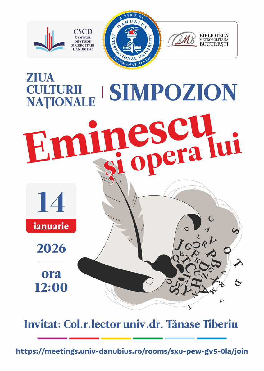 Simpozion -  Ziua Culturii Naționale. Eminescu și opera lui