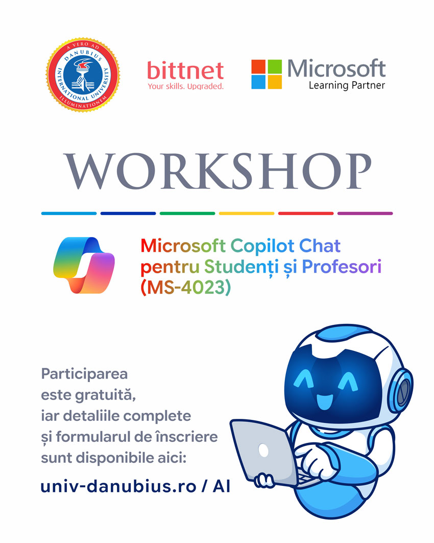 Workshop „Microsoft Copilot Chat pentru Studenți și Profesori (MS-4023)”