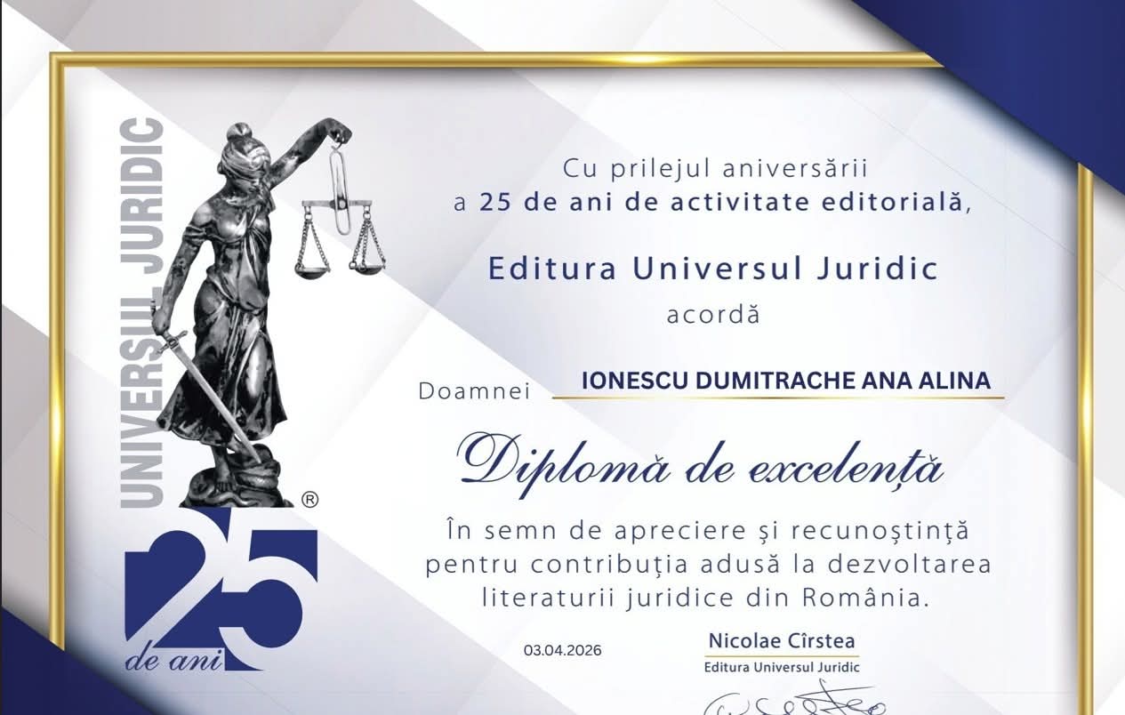 Distincții editoriale și excelența în literatura juridică