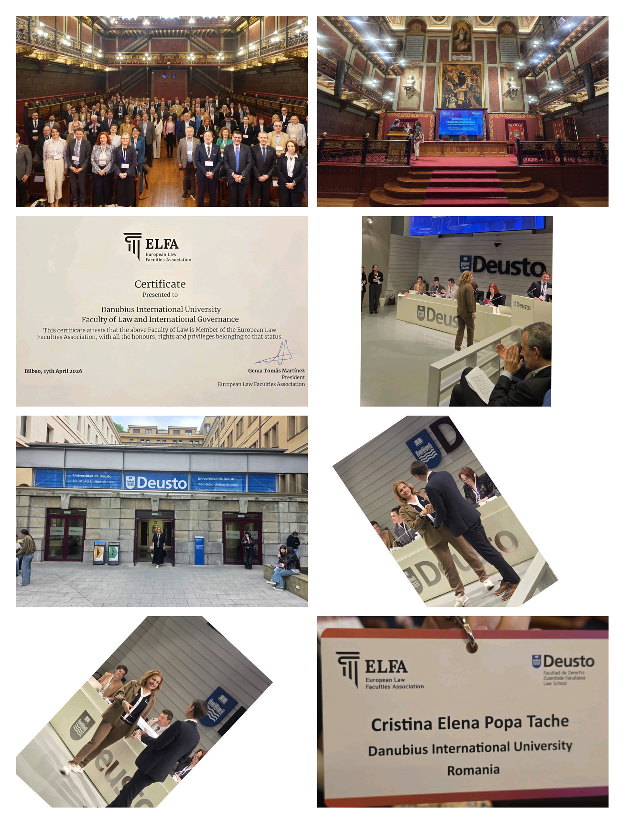 Faculty of International Governance and Law at European Law Faculties Association 2026, Bilbao